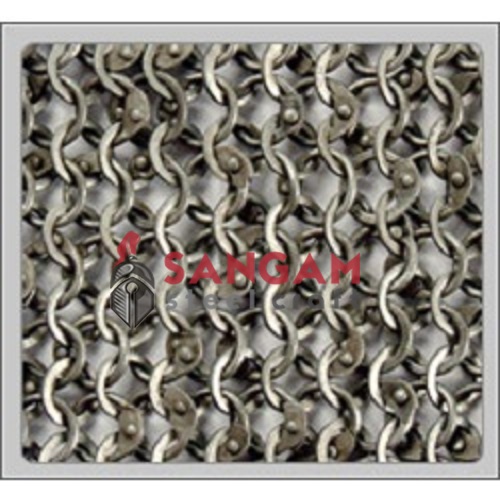 8 mm chain mail (Round Riveted With Solid Ring)