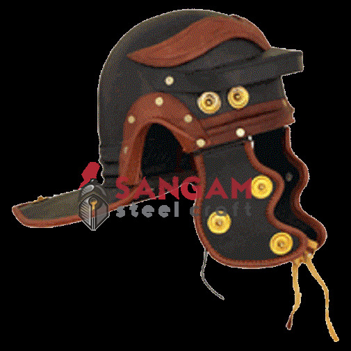 Leather Roman Trooper Helmet