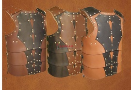Genuine Leather Black Brown Armor - Medieval Body Armour - Leather Body Armour