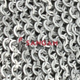 10 MM CHAIN MAIL (FLAT RIVETED WITH SOLID RING)