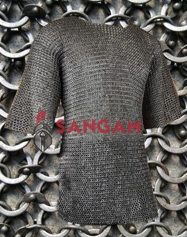 Chainmail 9 mm Round riveted with soiled ring 